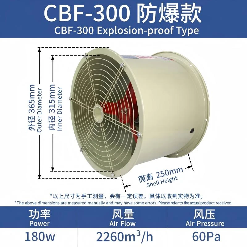220V Güçlü Ex Proof Aksiyal Fan
